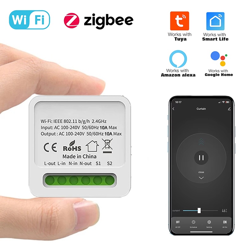 Diy Home Automation Controller - สวิตช์อัจฉริยะ Tuya 16A Mini Wifi แบบ
