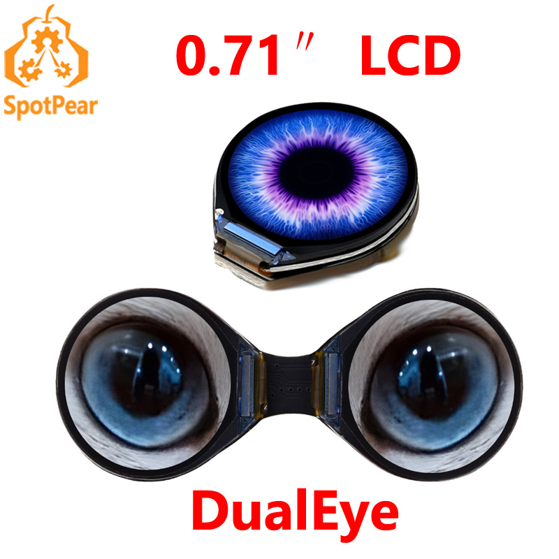 Home Automation Arduino - Waveshare 0.71 นิ้ว Double Eye รอบจอแสดงผล