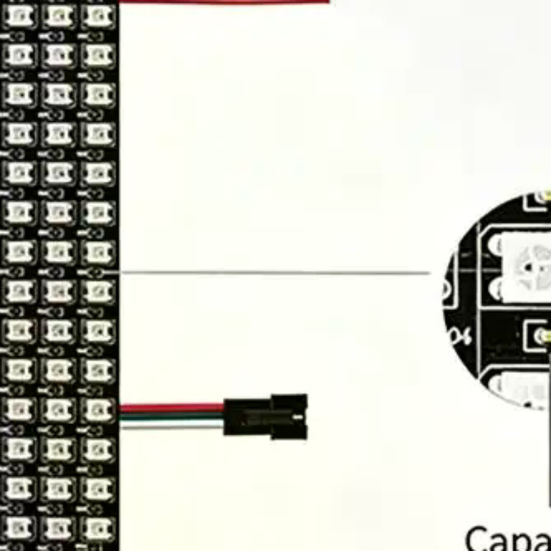 Rgb Led Matrix 8X8 - โมดูลพิกเซลอัจฉริยะ WS2812B แผงเมทริกซ์ 8x8 16x16 8x32