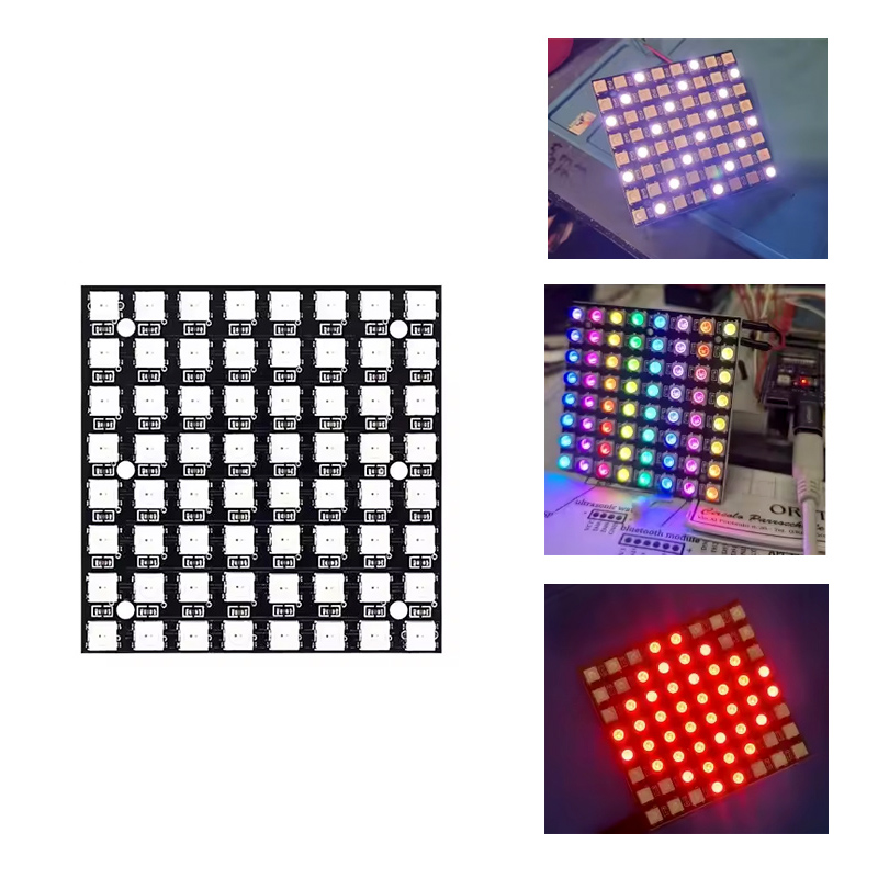 Rgb Led Matrix 8X8 - โมดูลเมทริกซ์ LED WS2812 5050 RGB 8x8