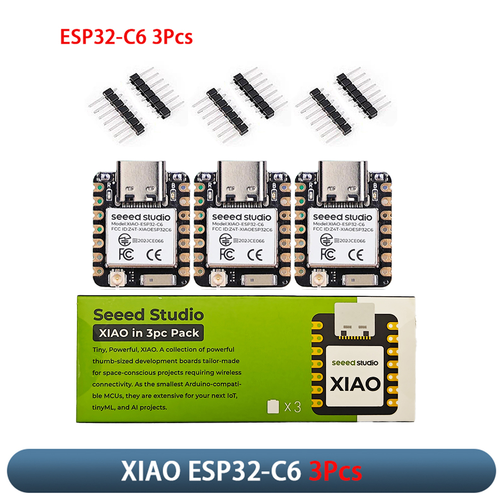 Home Automation Arduino - XIAO ESP32-C6 3 ชิ้นบอร์ดพัฒนาโมดูล 2.4GHz WiFi6