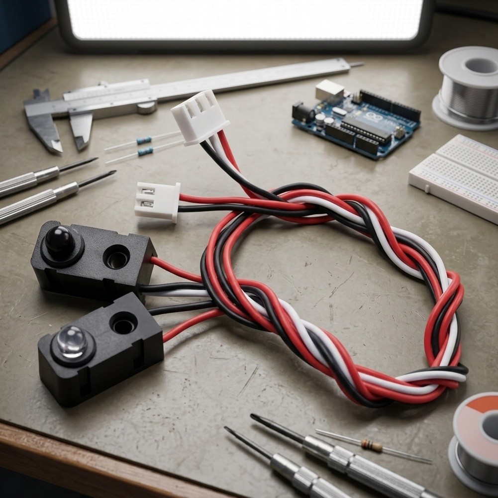 Home Automation System Diy - ชุดเซ็นเซอร์ลำแสงอินฟราเรด 4 คู่ สวิตช์ IR แบบลำแสงทะลุ