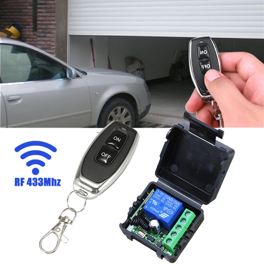 433Mhz Receiver Module - DC 12V รีโมทคอนโทรลสมาร์ทสวิทช์ Universal RF 433MHz