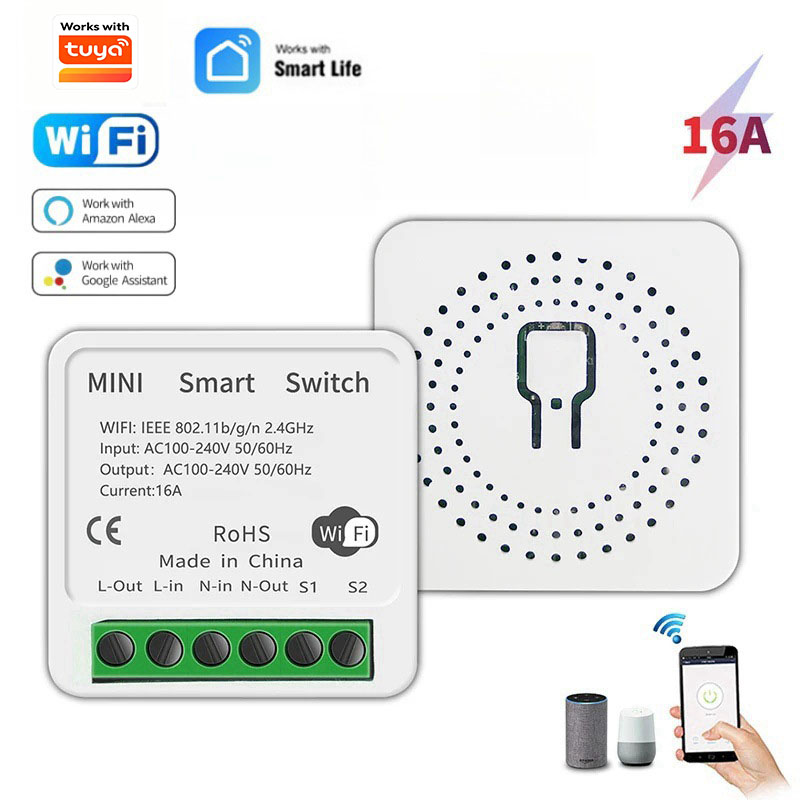 Diy Home Automation Controller - สวิตช์ Wifi MINI 16A DIY ควบคุมระยะไกล