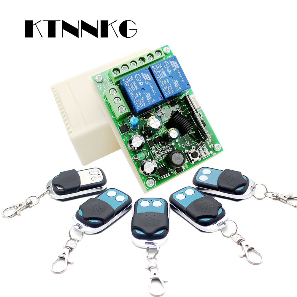 433Mhz Receiver Module - 433 Mhz รีโมทคอนโทรลไร้สาย AC 220V 110V
