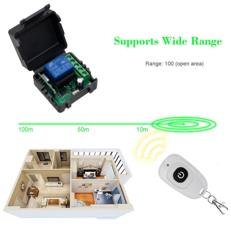 433MHz DIY สวิตช์ไร้สาย DC 12V - Diy Home Automation Controller บทวิจารณ์และราคา