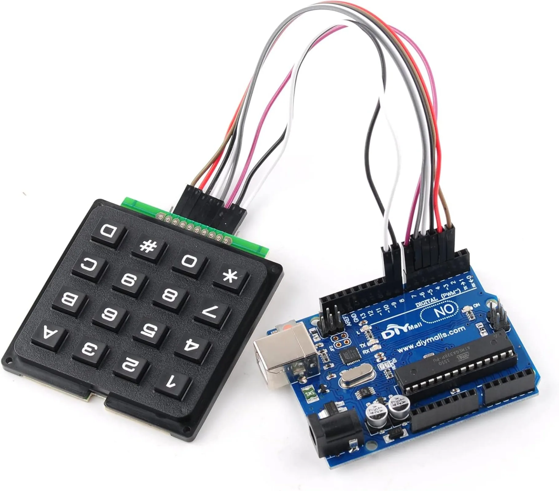 แผงปุ่มกดเมมเบรนแบบเมทริกซ์ 4x - Home Automation Arduino บทวิจารณ์และราคา