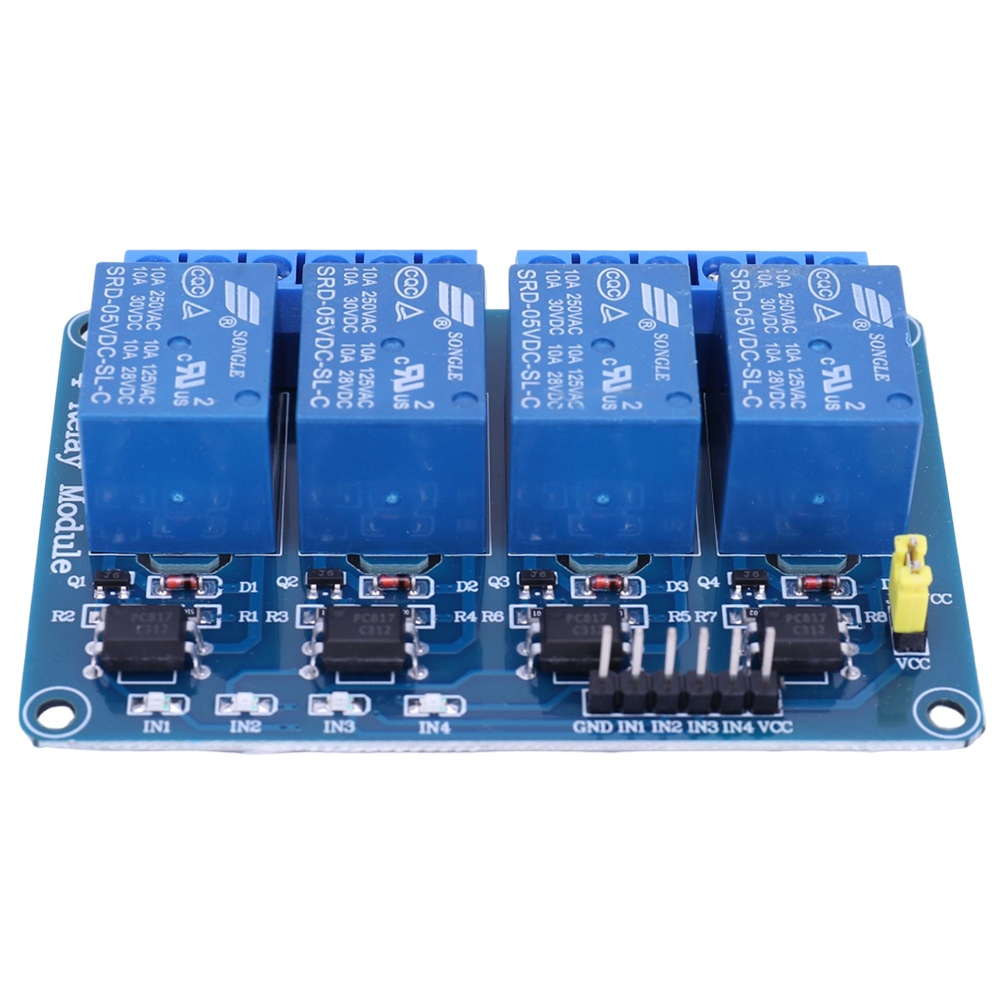 5V 12V 4 ช่องรีเลย์บอร์ดพร้อมร - Home Automation Arduino บทวิจารณ์และราคา