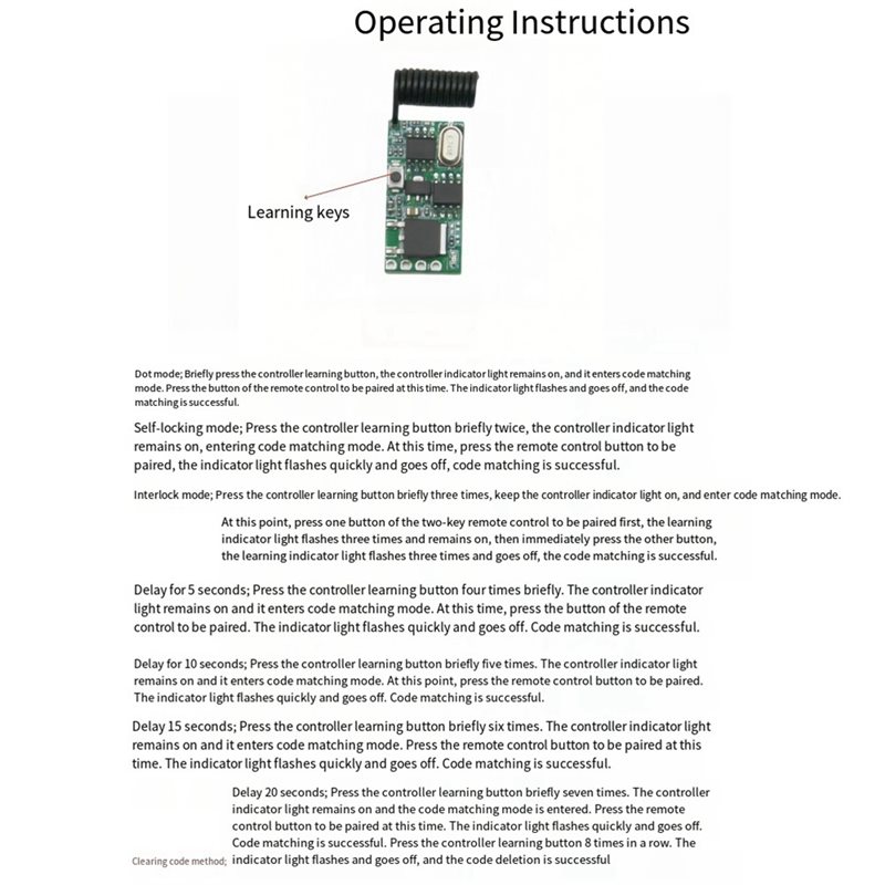 B04B-สำหรับตัวควบคุมสวิตช์ RF+ - 433Mhz Receiver Module บทวิจารณ์และราคา