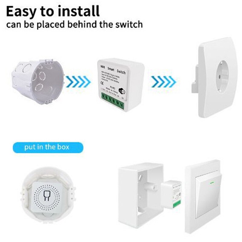 สวิตช์อัจฉริยะ Tuya 16A Mini W - Diy Home Automation Controller บทวิจารณ์และราคา