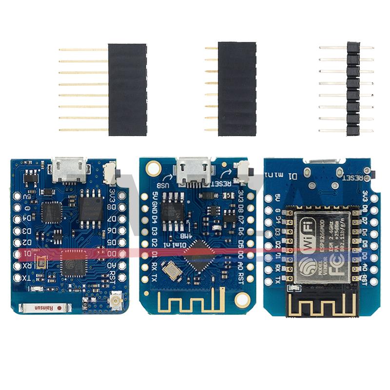 WeMos D1 Mini Pro V3.0.0 ไบต์อ - Esp8266 Nodemcu Board บทวิจารณ์และราคา