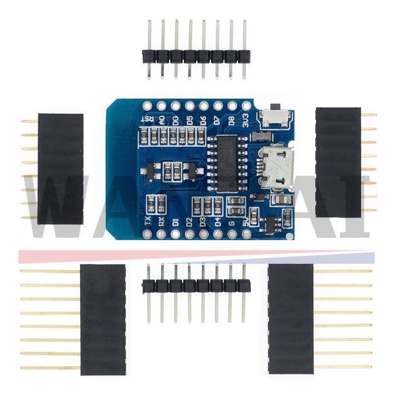 WeMos D1 Mini Pro V3.0.0 ไบต์อ - Esp8266 Nodemcu Board บทวิจารณ์และราคา