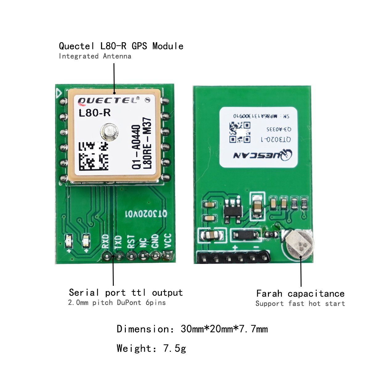 Quectel L80-R L80RE-M37โมดูลจี - Home Automation Arduino บทวิจารณ์และราคา