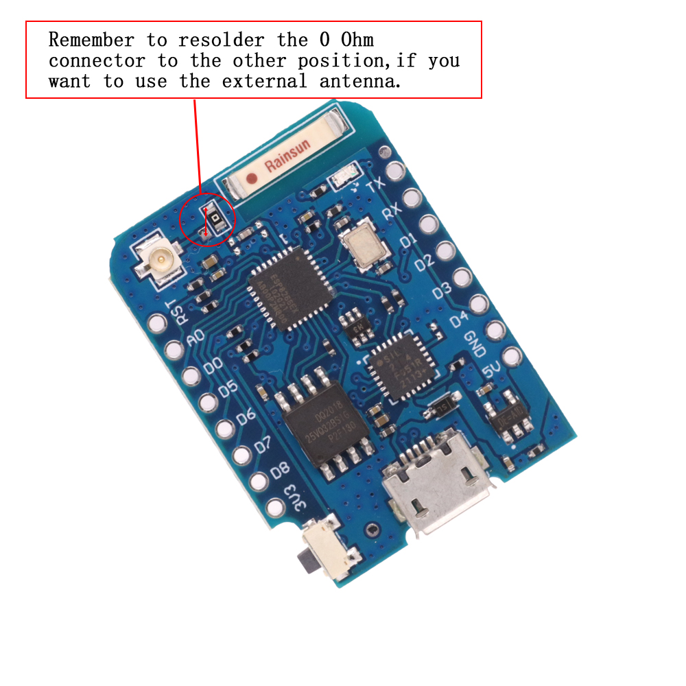 WeMos D1 Mini Pro V3.0 NodeMcu - Esp8266 Nodemcu Board บทวิจารณ์และราคา