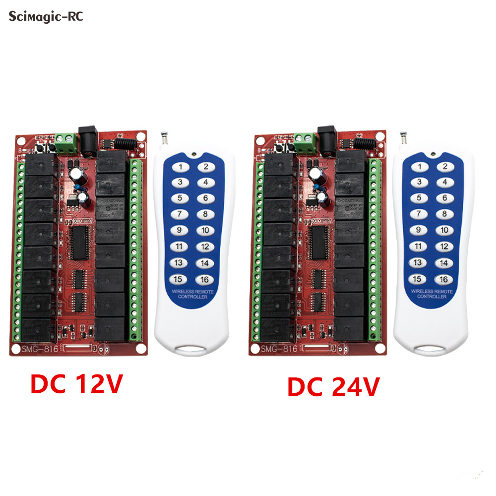 16CH 433MHz RF สวิตช์ควบคุมระย - 433Mhz Receiver Module บทวิจารณ์และราคา