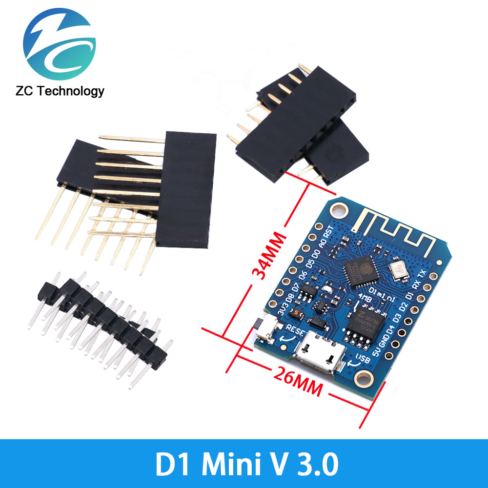 D1 Mini ESP8266 ESP-12F CH340G - Esp8266 Nodemcu Board บทวิจารณ์และราคา