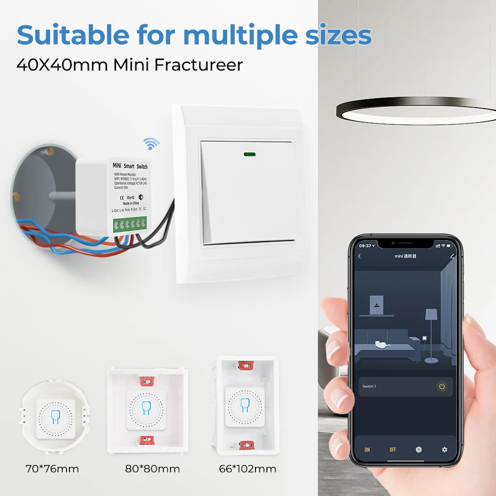 สวิตช์อัจฉริยะขนาดเล็ก 16A Tuy - Diy Home Automation Controller บทวิจารณ์และราคา