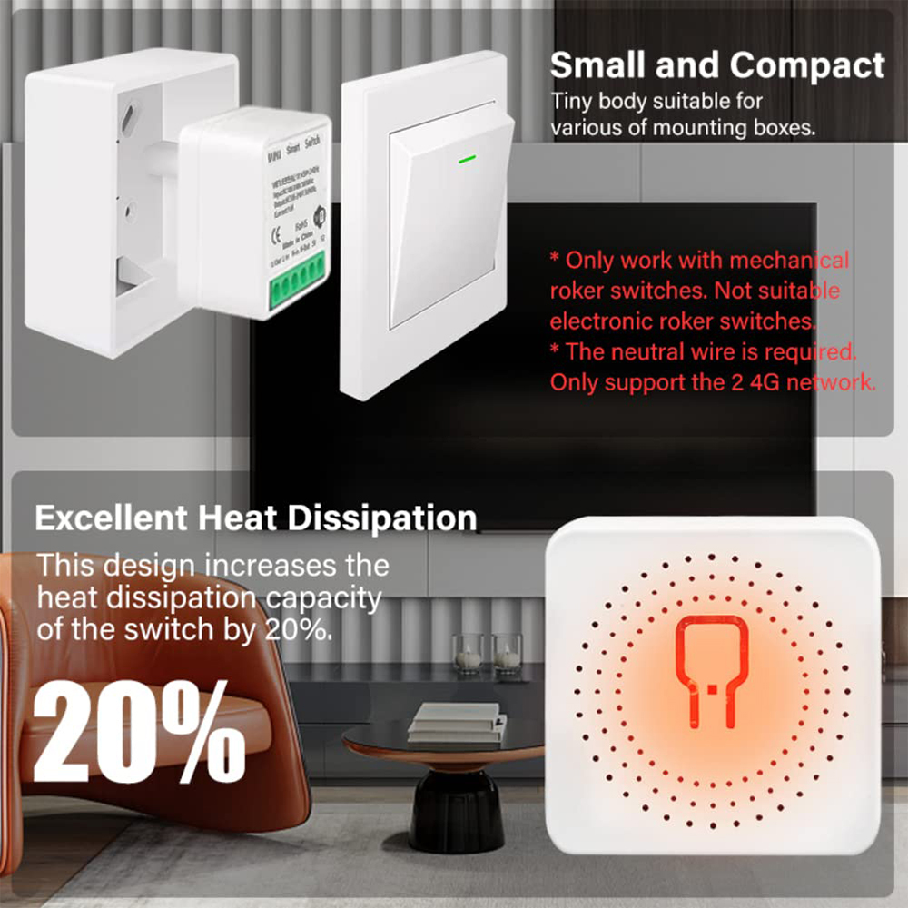 สวิตช์อัจฉริยะขนาดเล็ก 16A Tuy - Diy Home Automation Controller บทวิจารณ์และราคา