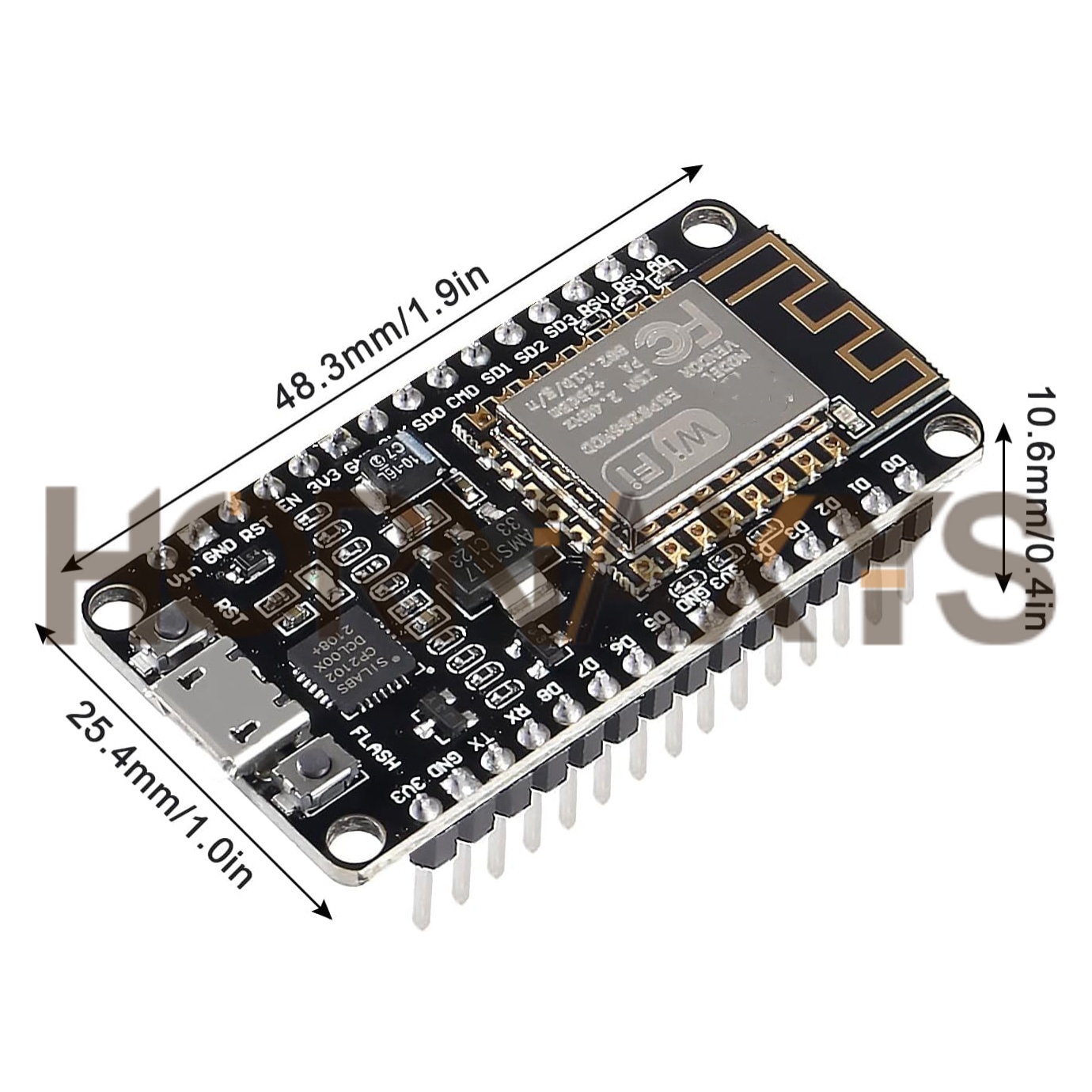 1-10PCS/โมดูลไร้สาย CP2102 Nod - Esp8266 Nodemcu Board บทวิจารณ์และราคา